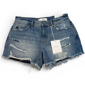 KanCan Women’s Distressed Cutoff Shorts Size 7 / 27 Mid Rise NWT Denim